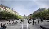 V dolní části Václavského náměstí začnou opravy, zvětší se prostor pro pěší 